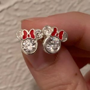 Disney's Minnie Mouse Sterling Silver Earrings